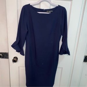 Karl lagerfeld navy dress nwot